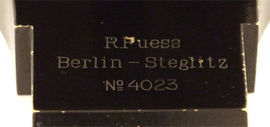 Signatur von Fuess # 4023 