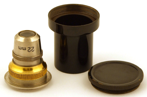 Objektiv 22 mm für Fuess # 4023 mit Büchse