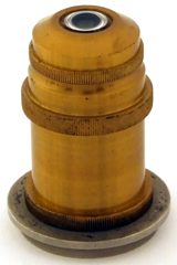 Mikroskop Stativ VI mit synchroner Drehung, R. Fuess Berlin-Steglitz No. 500: unbezeichnetes Objektiv