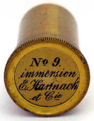 Mikroskop E. Hartnack Place Dauphine Paris: Objektivbüchse