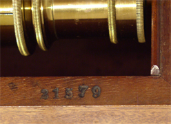 Mikroskop Dr. E. Hartnack Potsdam, No. 21579 Seriennummer