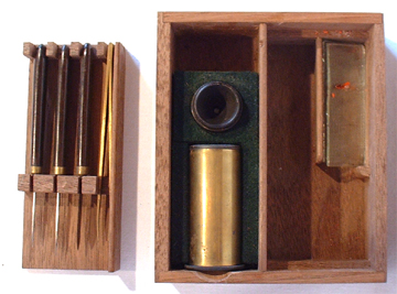 Schublade mit Einsatz zu Mikroskop A.Krüss # 1592