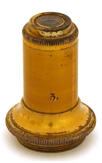kleines Mikroskop von E. Leitz in Wetzlar No. 1189: Objektiv Nr. 3