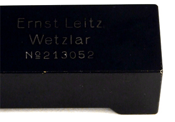 Ernst Leitz Wetzlar, Stativ SY: Signatur