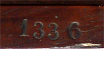 Georges Oberhaeuser Paris, No. 1336, Seriennummer im Kasten