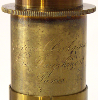 Georges Oberhaeuser Place Dauphine Paris: "Microscope pour hospices" Signatur