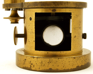 Mikroskop Georges Oberhaeuser Nr. 2785: Spiegel und Hebelmechanismus