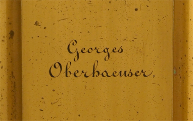 Mikroskop Georges Oberhaeuser Nr. 2785: Signatur