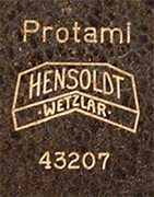 Hensoldt Protami # 43207: Signatur auf Hülse