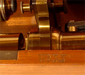 Mikroskop C.Reichert # 33, Schlagzahl im Kasten