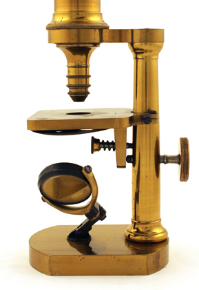Mikroskop Schieck in Berlin Nr. 1377: Detail des Spiegels