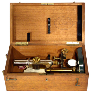 F.W. Schieck in Berlin Patent Trichinenmikroskop - im Kasten