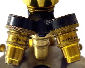 Seibert in Wetzlar Mikroskop Nr. 8773 Objektivrevolver