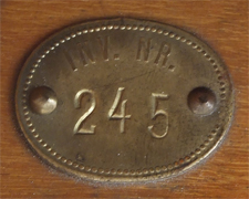 Immersionsultramikroskop Winkel-Zeiss Nr. 32607: Inventurplakette