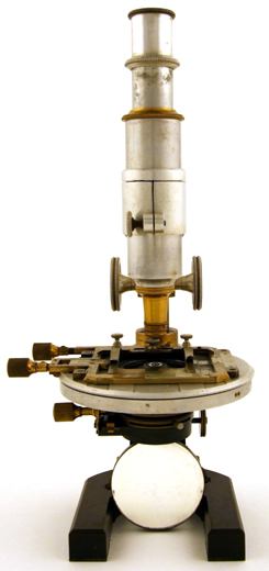 Mikroskop Carl Zeiss Jena Nr. 14161, Vorserienmodell Stativ IIa aus Aluminium