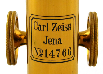 Carl Zeiss Jena Reisemikroskop nach Babuchin, Nr. 14766: Signatur