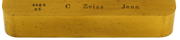 Signatur Präpariermikroskop Carl Zeiss Jena Nr. 1564 von 1870