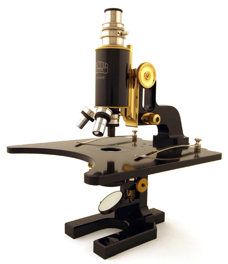 Carl Zeiss Jena Mikroskop Stativ ID für Gehirnschnitte