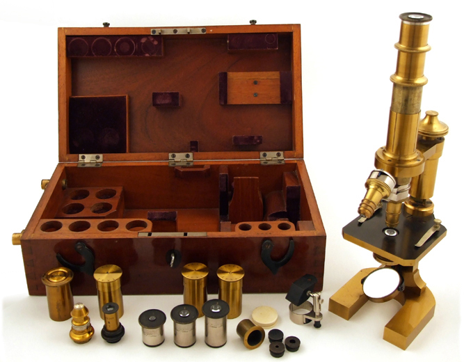 Mikroskop Stativ Vb, Carl Zeiss Jena Nr. 5657 aus 1882