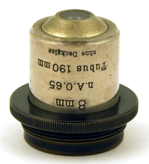 Carl Zeiss Jena Mikroskop Stativ IS: Apochromat 8 mm