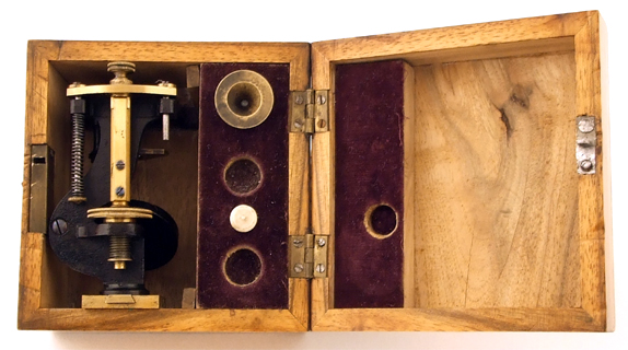 Einfaches Mikroskop von Carl Zeiss Jena um 1847 / 1848