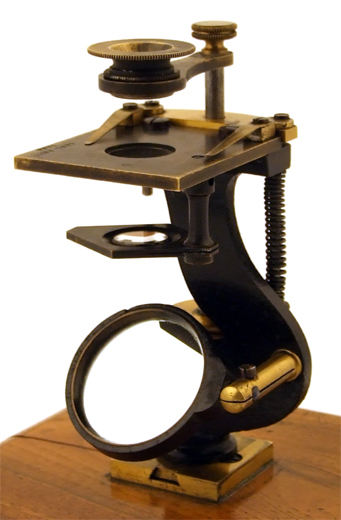Einfaches Mikroskop von Carl Zeiss Jena um 1847 / 1848