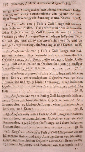 Zeitschrift für Astronomie 1816