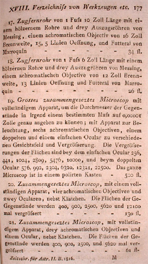 Zeitschrift für Astronomie 1816