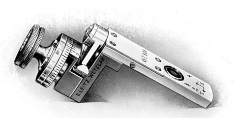 Berekkompensator. Abb. aus: Ernst Leitz Optische Werke Wetzlar: Leitz Polarisations-Mikroskope, No. 48 Pol.; Wetzlar Juni 1924