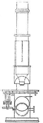 Kleines Trommelmikroskop von Oberhaeuser; Abb. aus: Hugo v. Mohl: Mikrographie, L.F.Fues, Tübingen 1846