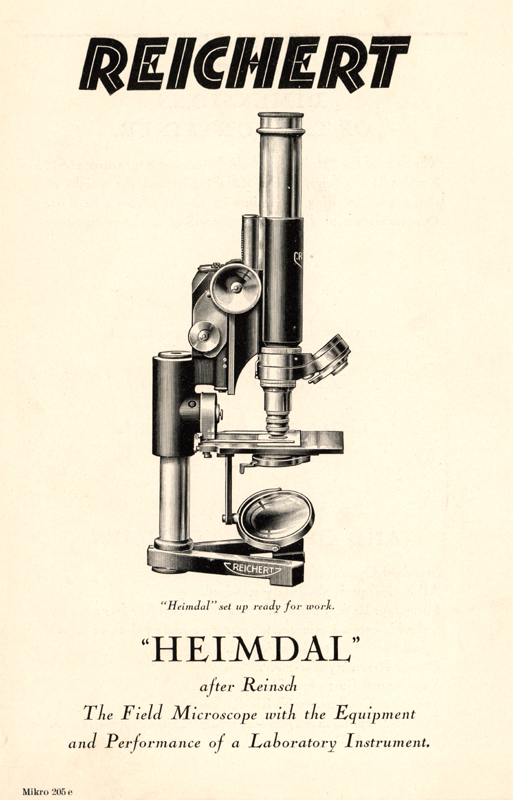 C. Reichert Optical Works / Vienna: "Heimdal" after Reisch; Mikro 205e; Wien ca. 1928