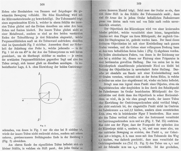 Ein neues Mikroskop für mineralogische und petrographische Untersuchungen