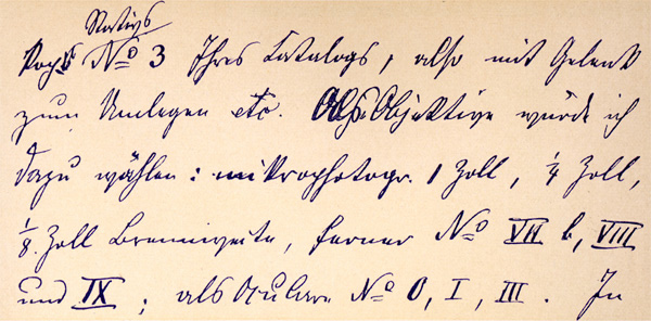 Reproduktion eines Briefes von Robert Koch an die Firma Seibert in Wetzlar. Abb. aus: W. & H. Seibert Wetzlar Optisches Institut G.m.b.H.: Mikroskope, Katalog Nr.55; Wetzlar um 1932 