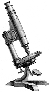 Gundlach Stativ Nr.2, gebaut von Seibert bis nach 1885. Abb. aus: Heinrich Frey: Das Mikroskop und die mikroskopische Technik; 8. Auflage; Verlag von Wilhelm Engelmann; Leipzig 1886 