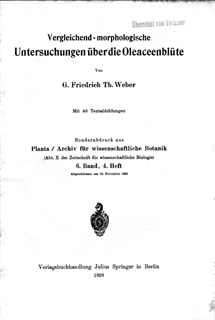 Dissertation an der Universität München; G.Friedrich Th. Weber (1928): Vergleichend-morphologische Untersuchungen über die Oleaceenblüte. Mit diesem Mikroskop werden die Untersuchungen dafür gemacht.