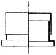 Aufsatzdiaphragma nach A. Ehringhaus. Abb. aus: R.Winkel G.m.b.H. Göttingen, optische und mechanische Werkstätte: Zubehörteile und Nebenapparate für mineralogische Mikroskope. Druckschrift Nr. 255, Buchdruckerei des Waisenhauses, Halle (S.) 01.08.1925